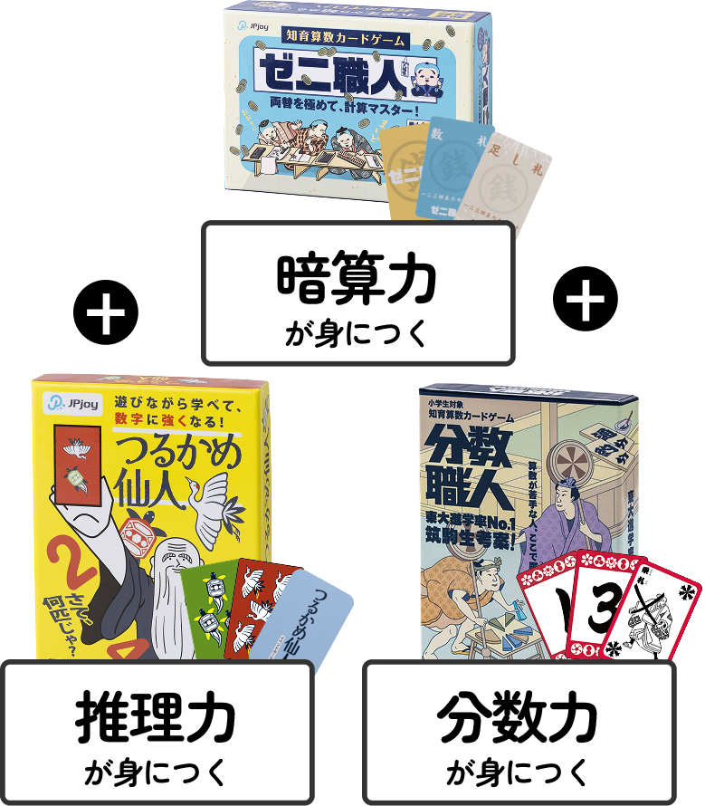 算数特化、全部学べる3点セット！